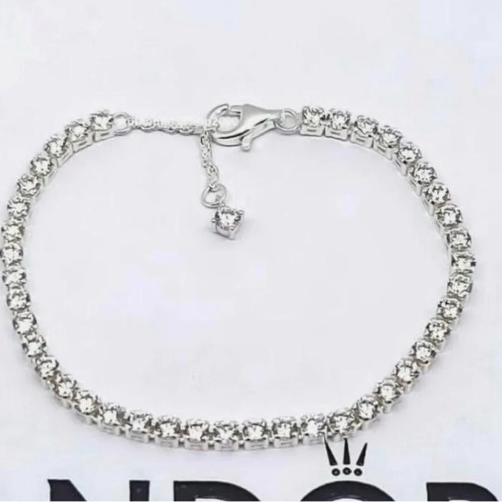 Pandora sparkling tennis bracelet 7.9 inches - Picture 2 of 2